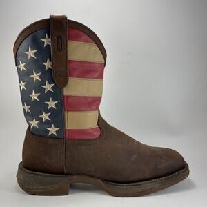 Durango Rebel 12" Western Boots American Flag USA Dark Brown DB5554 Mens 13 EE